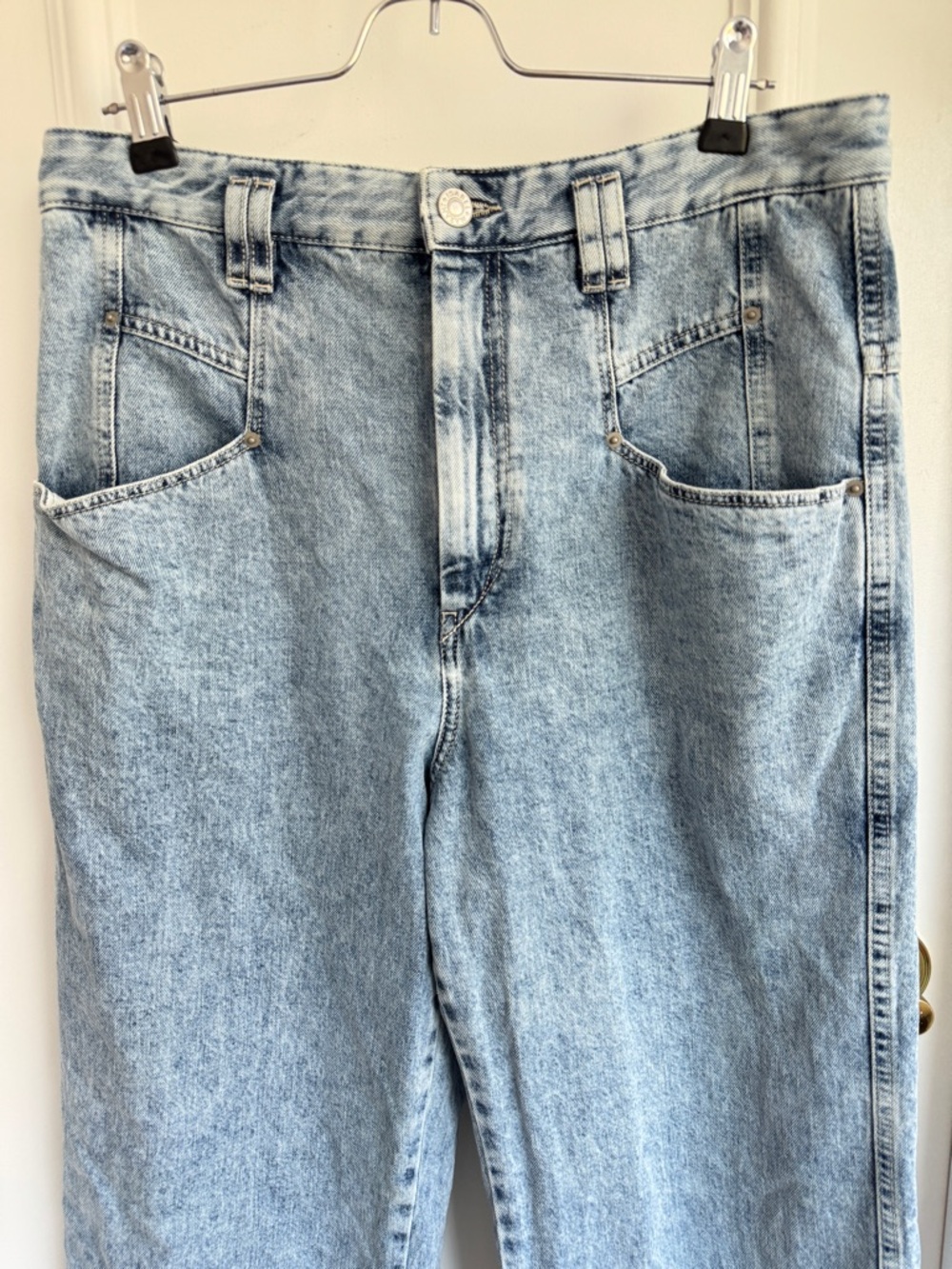 ISABEL MARANT Dilesqui High-Rise Wide-Leg Jeans Size FR 40 - Picture 6 of 11